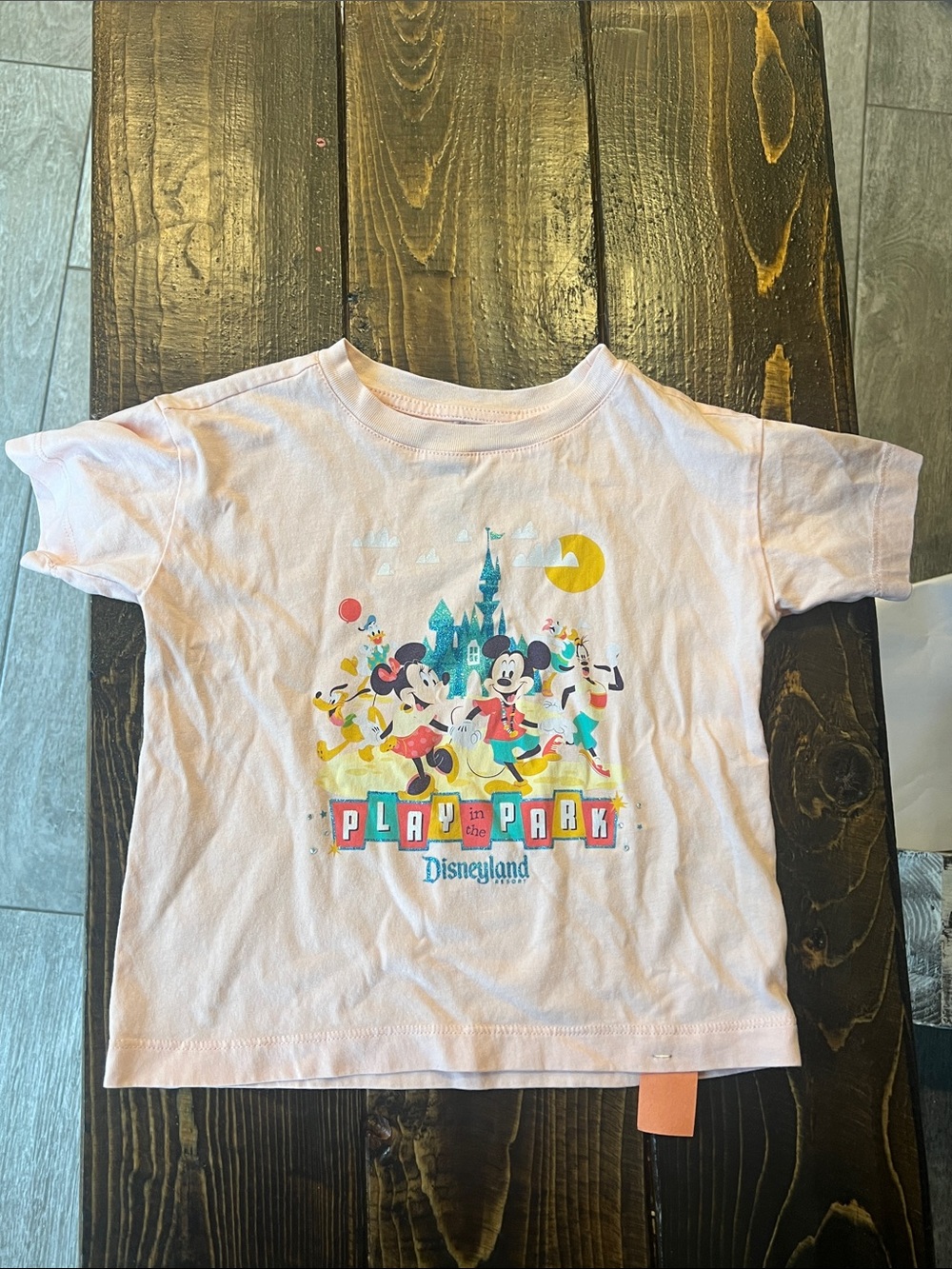 Disney Light Pink 'Play in the Park' Short Sleeve Tee